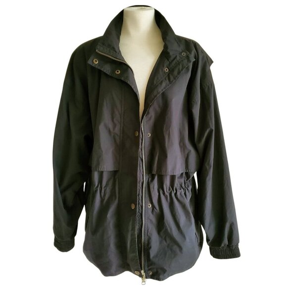 SUN MOUNTAIN Soft Microfiber Rain Jacket Black Size L - Picture 1 of 16